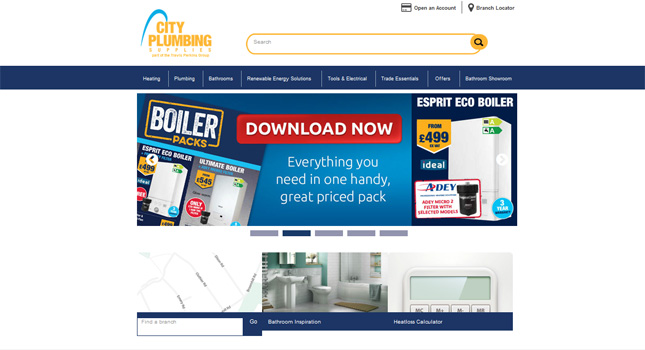 City Plumbing Supplies improves support to customers through new website image