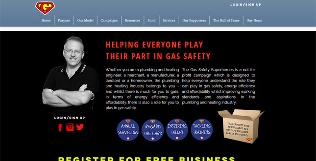 Gas Safety Superheroes launches new website image