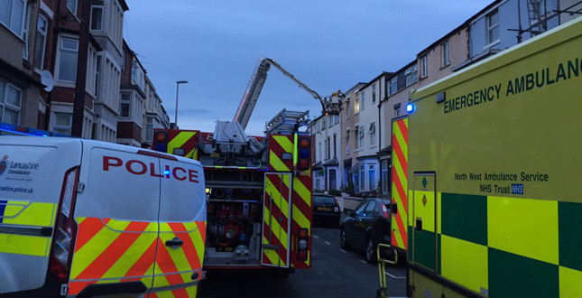 Two hospitalised after suspected gas explosion in Blackpool image