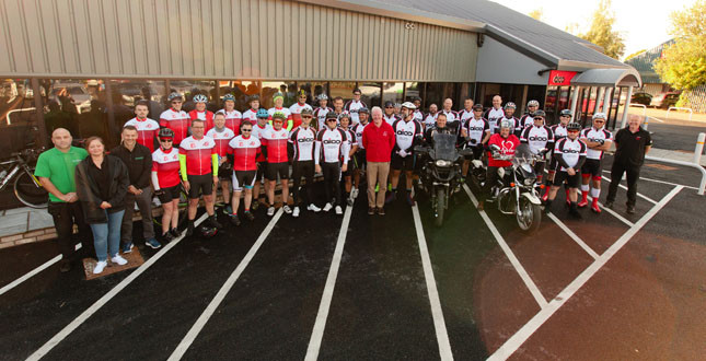 Aico charity bike ride raises over £19,000 image