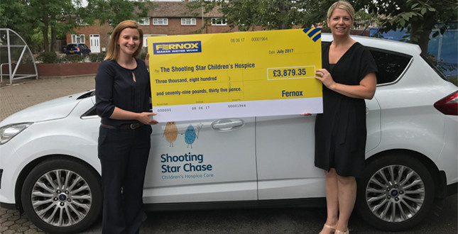 Donations raised from Fernox golf day given to children’s charities image