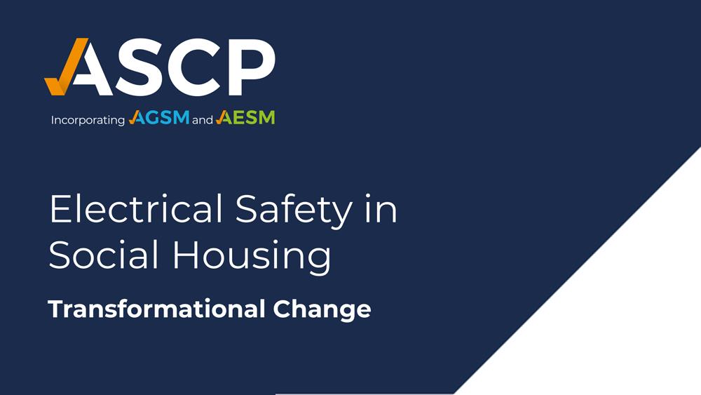 ASCP calls for change in social housing electrical safety  image
