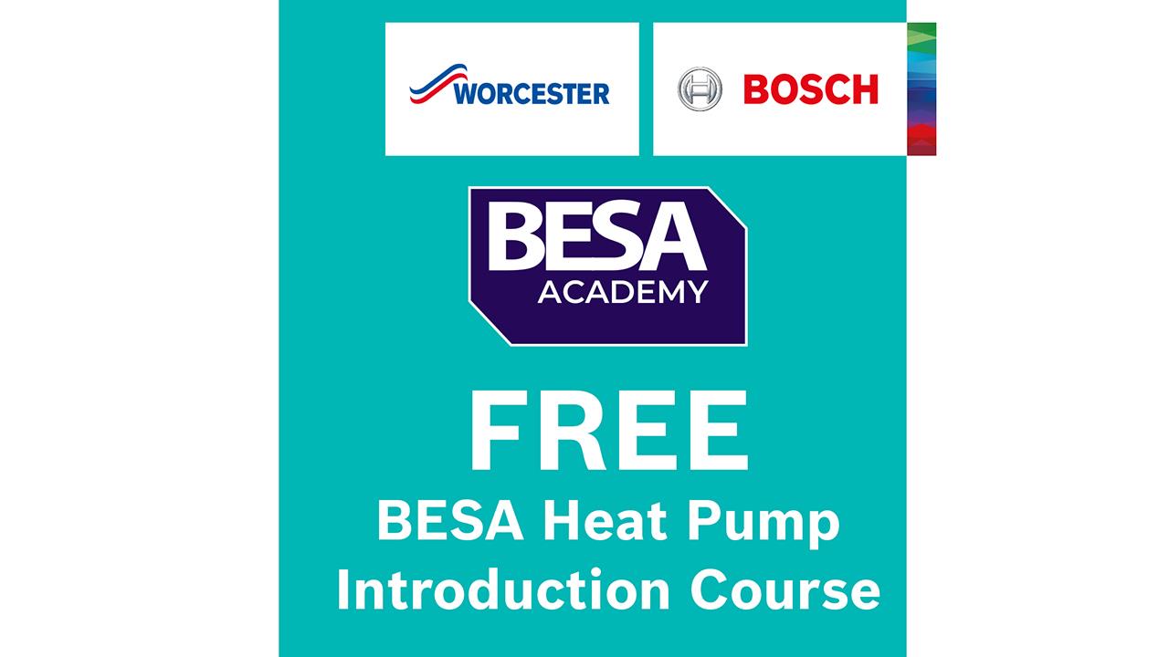 BESA and Worcester Bosch free online installer heat pump course goes live image