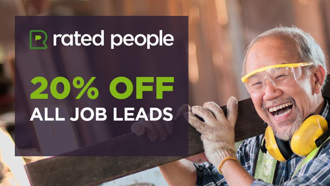 Rated People launches 20% leads discount Black Friday offer image