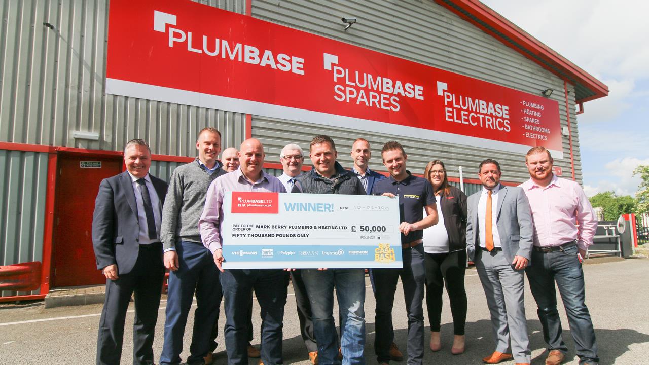 Installers share £65k thanks to Plumbase competition image