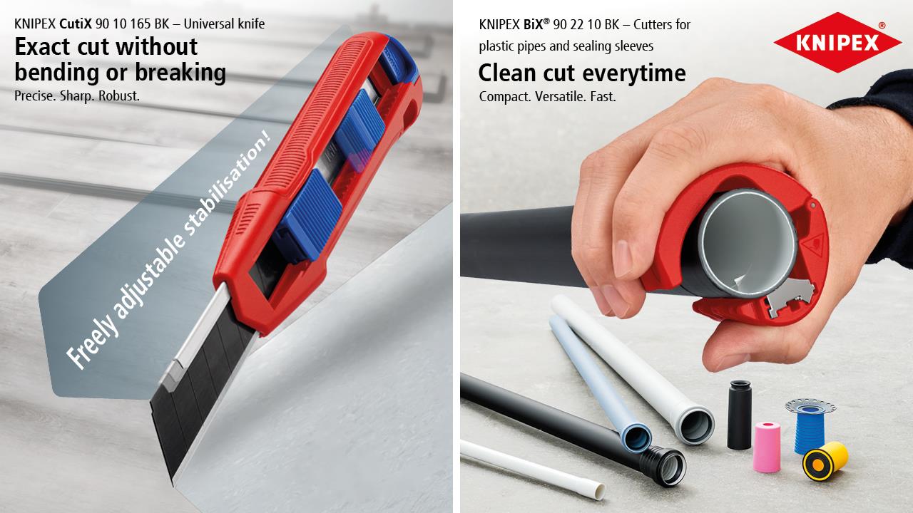 Profiling KNIPEX's new cutting tools for heating and plumbing engineers image