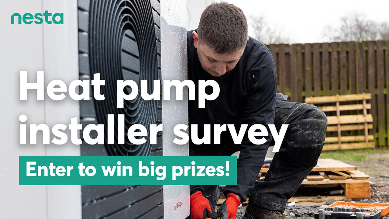 Nesta launches heat pump installer survey with prize draw image