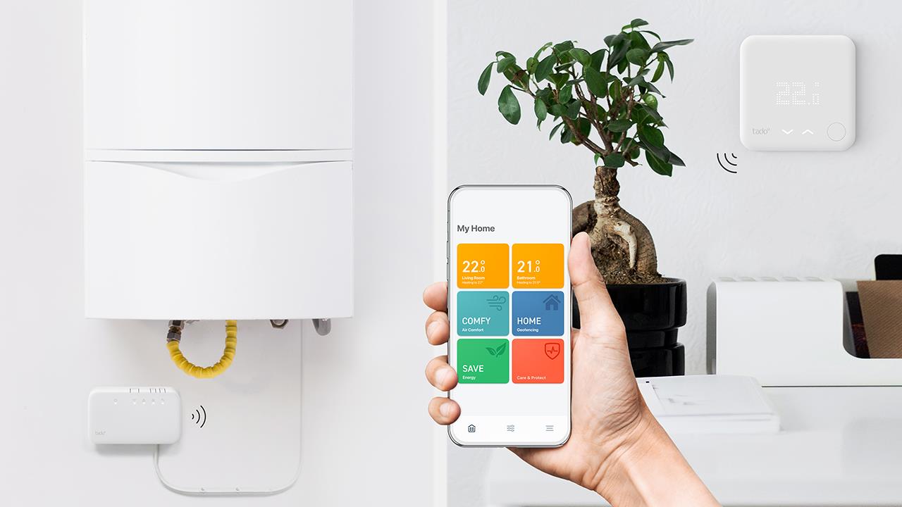 New tado° wireless smart thermostat easy to install and receiving excellent installer feedback image
