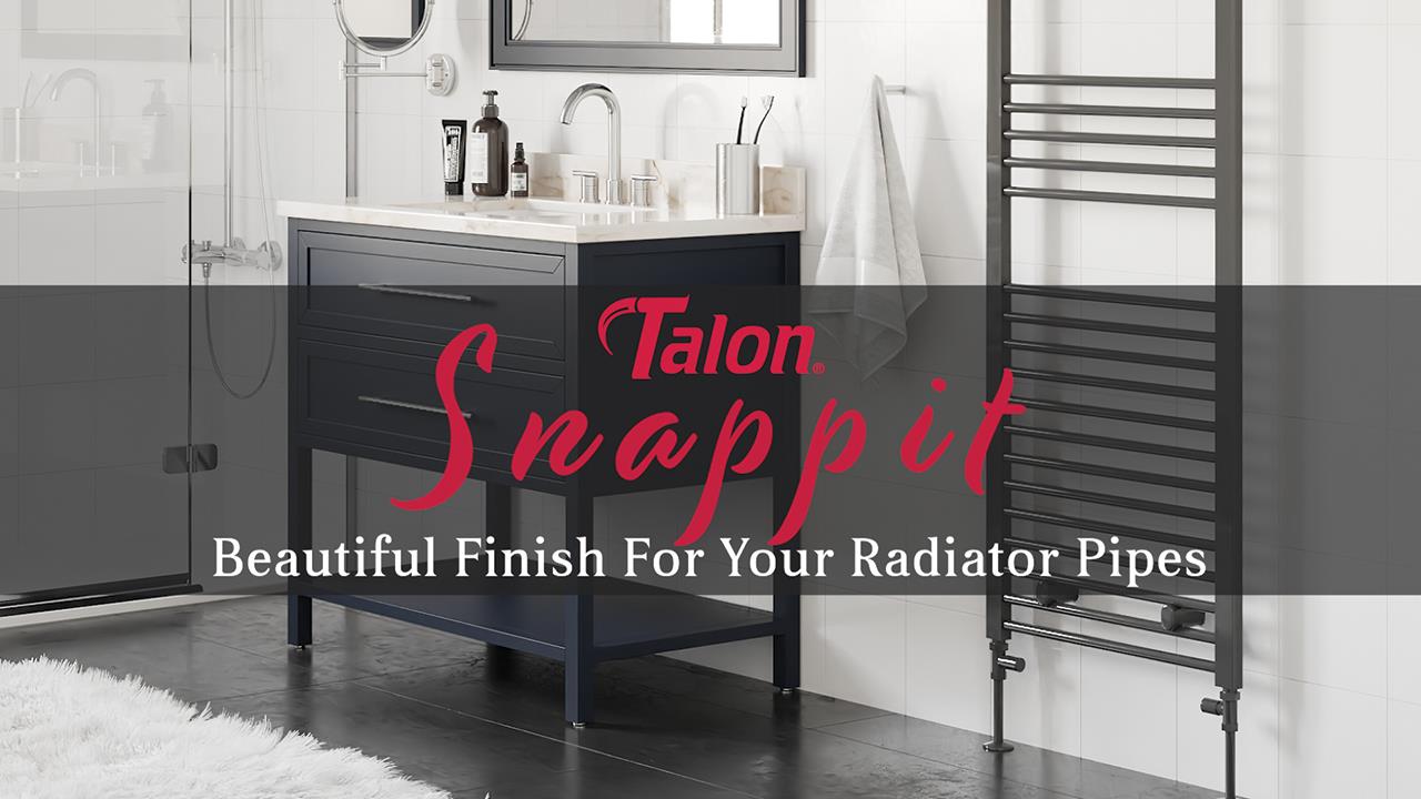 Talon's Snappit gives radiator pipe rails a smart look image