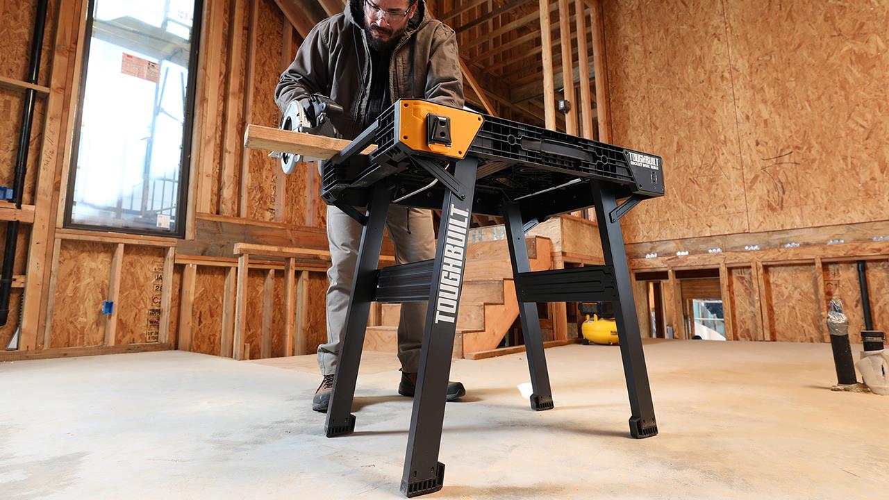 ToughBuilt's new portable work bench offers strength and convenience image