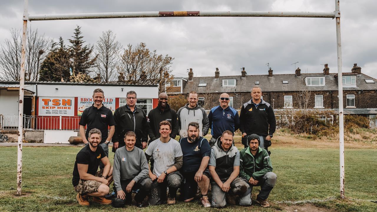 New heating system for amateur rugby club thanks to Heat for Good installers image