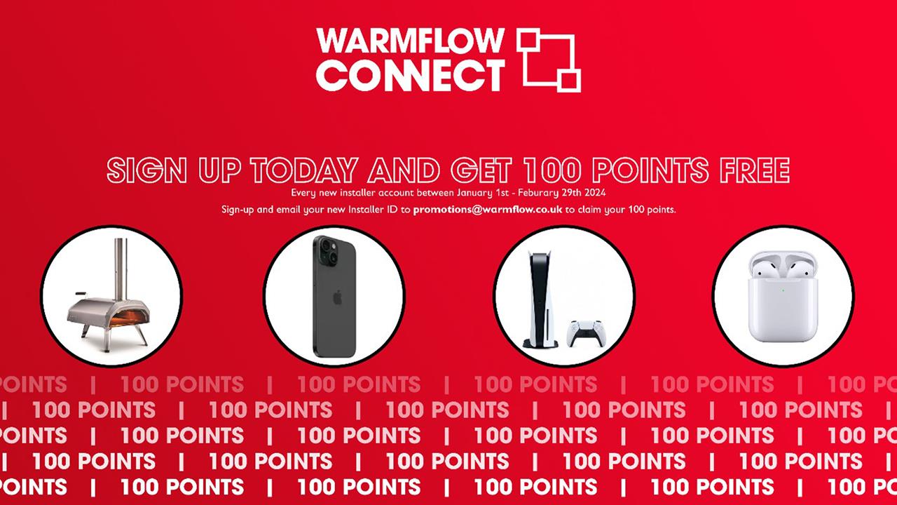 Warmflow loyalty scheme offering 100 points free for signing up image