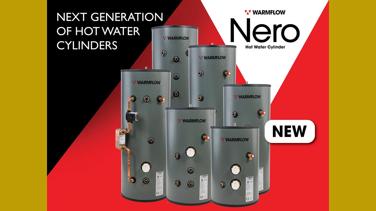 Warmflow launches new Nero hot water cylinders image