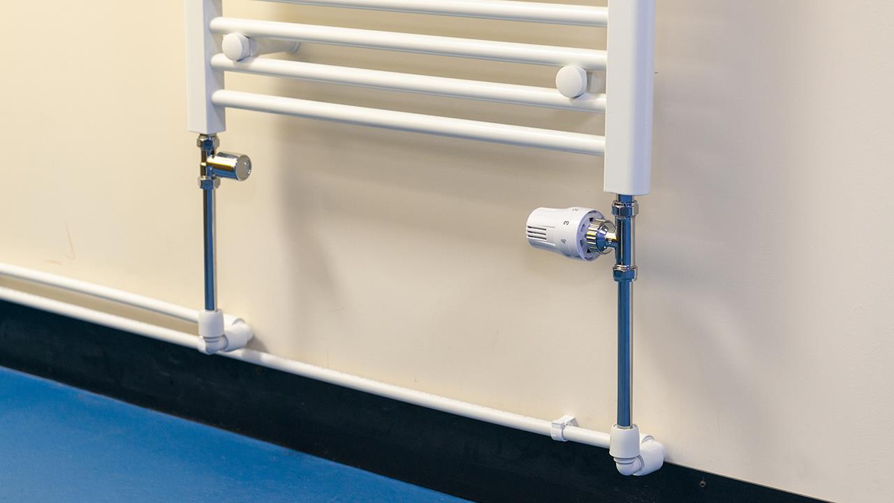 New chrome radiator upstands from Wavin Hep2O image