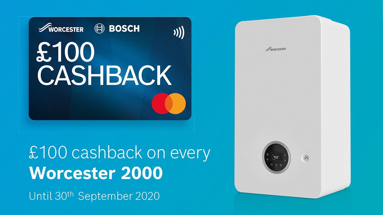 Worcester Bosch extends Worcester 2000 cashback promotion image