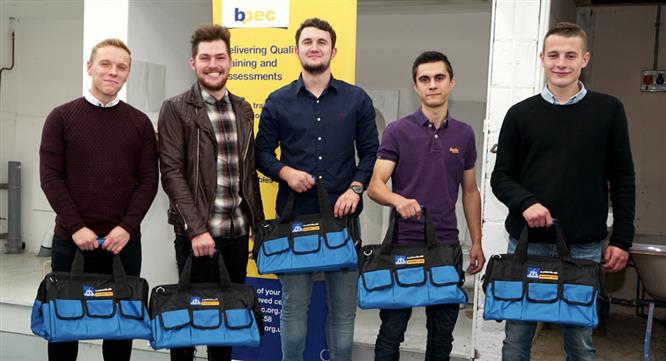 Apprentices celebrate plumbing qualifications at Hull College image