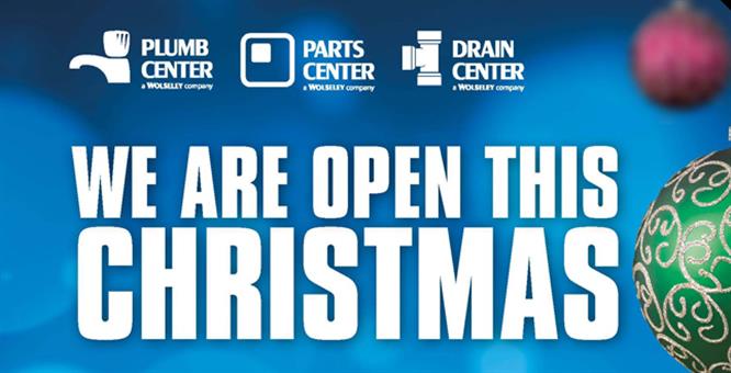 Plumb, Parts and Drain Center extends Christmas opening hours image