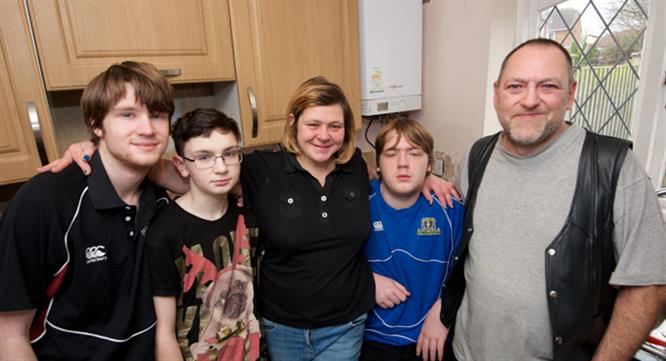 Bristol family in need receives free boiler in time for Christmas image