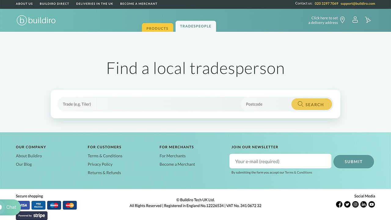 Buildiro.com launches free tradesperson directory image