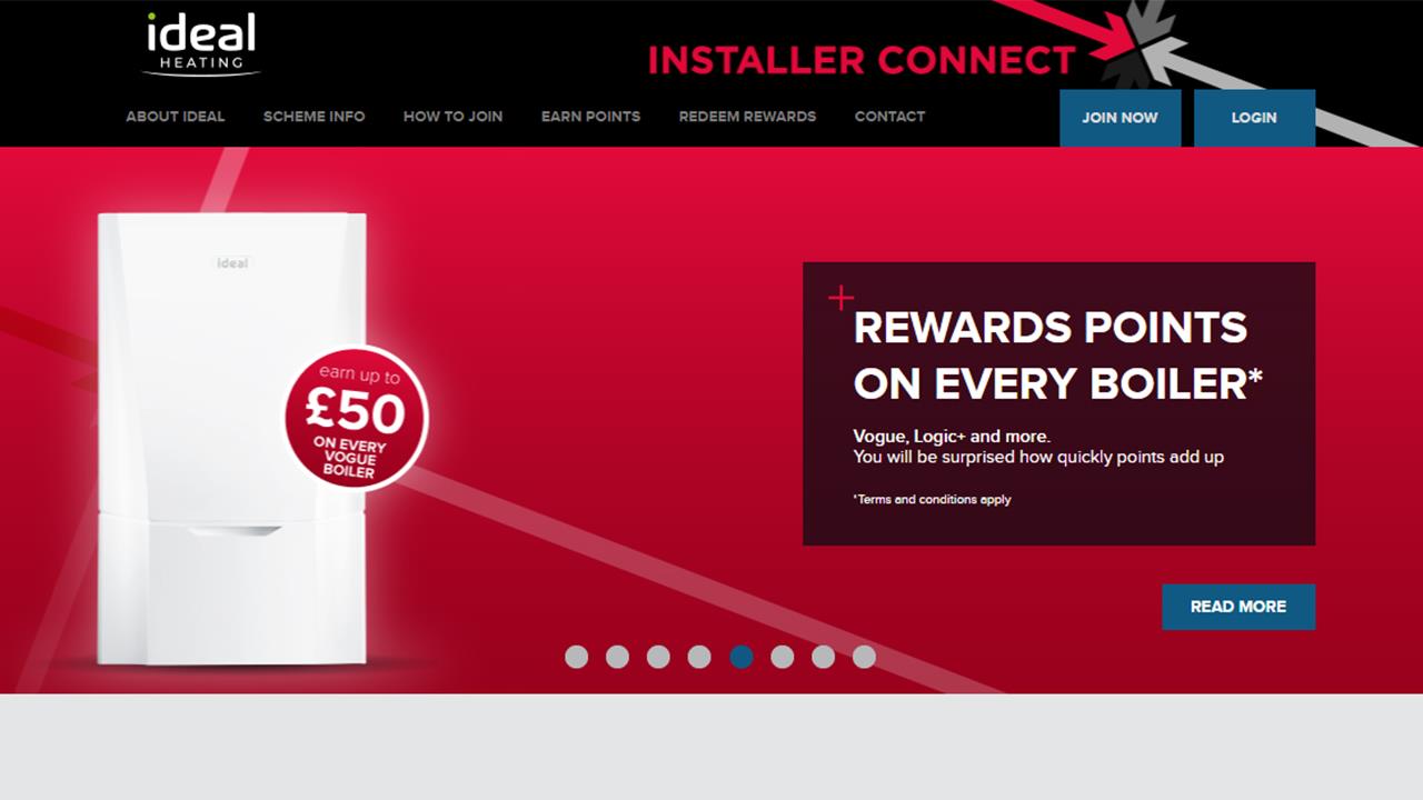 Ideal Heating offers double points for Installer Connect members image