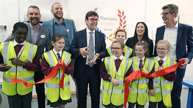 Greater Manchester Mayor cuts ribbon at HVAC academy launch image