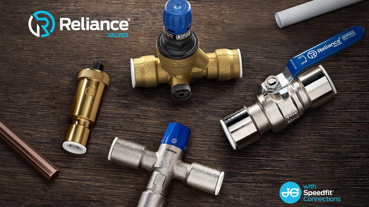 All new Reliance Valves' push-fit range with JG Speedfit technology image